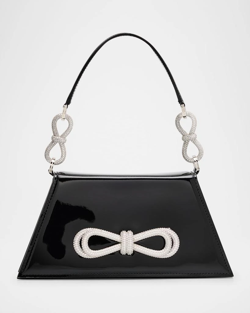 Mach & Mach Samantha Double Bow Patent Leather Shoulder Bag 1
