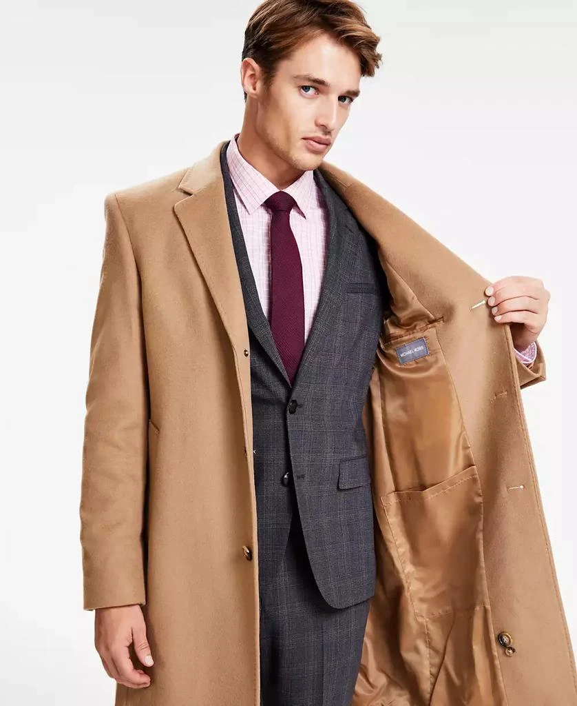 Michael Kors Men's Classic Fit Luxury Wool Cashmere Blend Overcoats 3