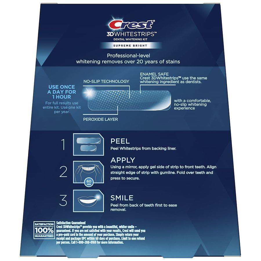 Crest 3D Whitestrips Supreme Bright Teeth Whitening Kit