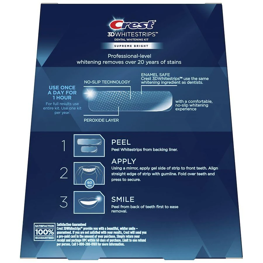 Crest 3D Whitestrips Supreme Bright Teeth Whitening Kit 2