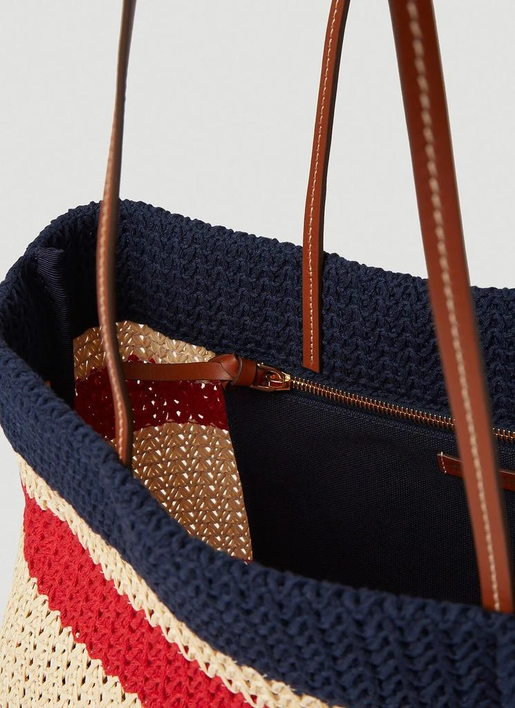 Miu Miu Raffia-Effect Tote Bag 6
