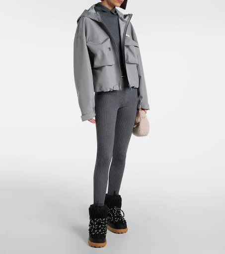 Miu Miu Ribbed-knit wool leggings 2