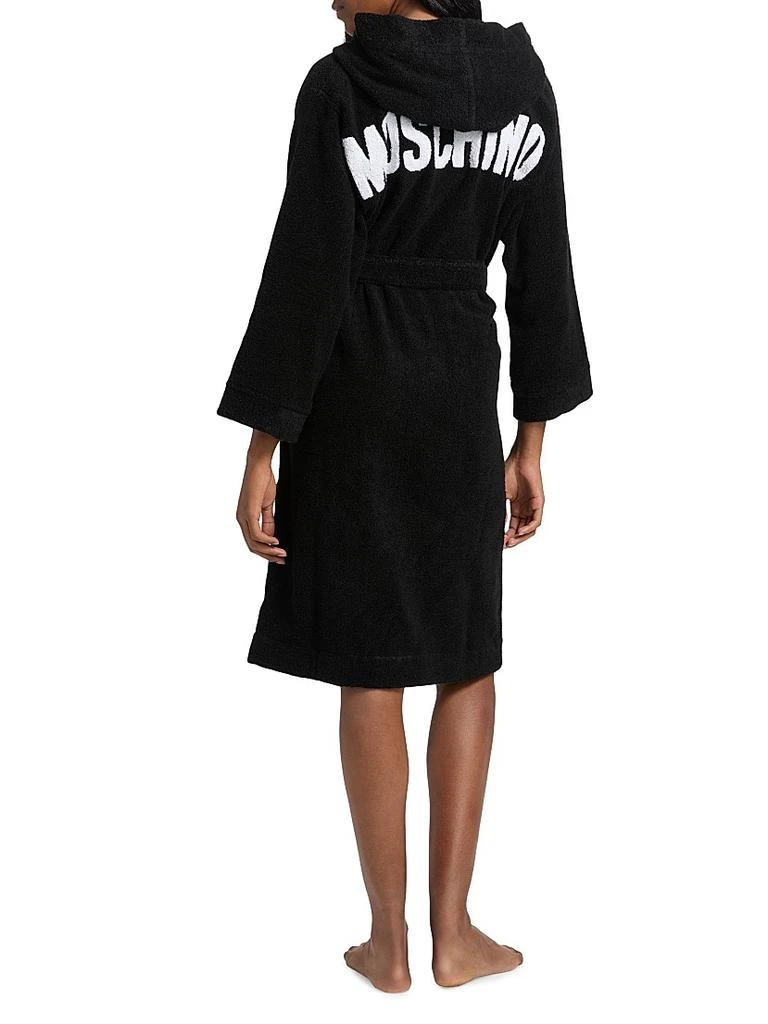 Moschino Moschino Intimo Donna Hooded Bathrobe 5