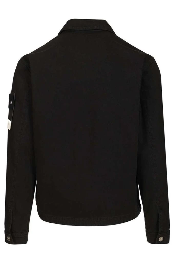 Stone Island Stone Island Garment Dyed Denim Biker Jacket 2