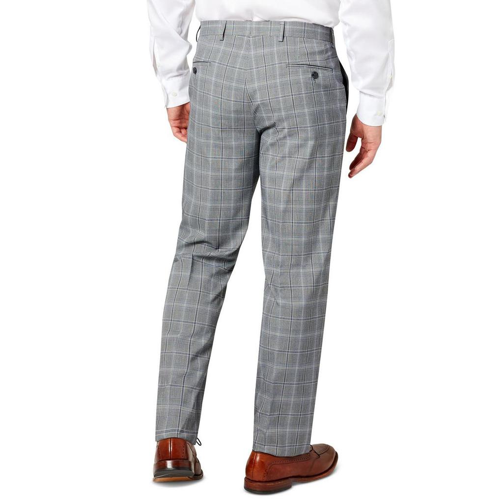 Sean John Mens Plaid Classic Fit Suit Pants