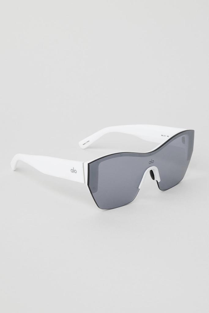 Alo Stunner Sunglasses - Gunmetal/White - Accessories - Free