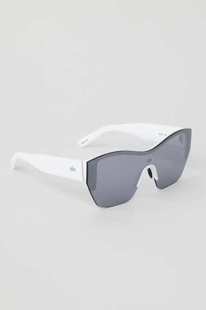 Alo Stunner Sunglasses - Gunmetal/White - Accessories - Free Shipping -  BeyondStyle