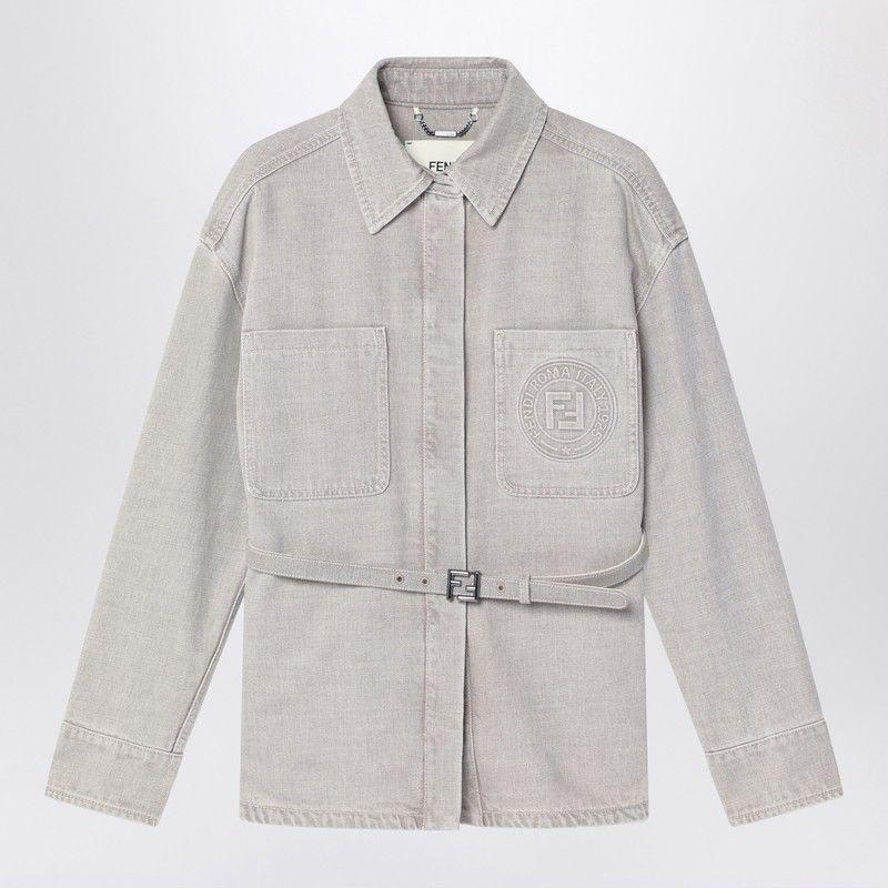 Fendi Ff off white denim jacket - Jackets - BeyondStyle Fendi Ff off white denim jacket - Jackets - BeyondStyle