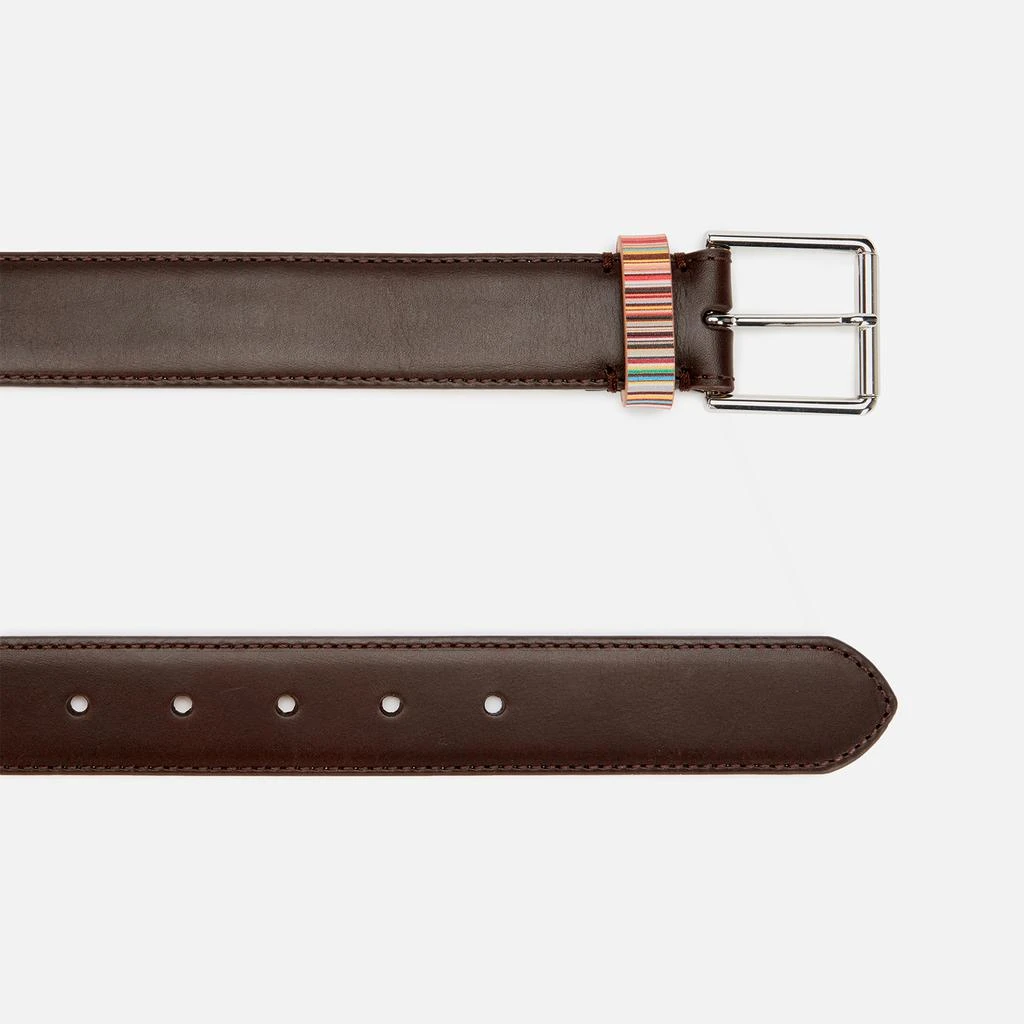 Paul Smith Paul Smith Striped Keeper Leather Belt 2