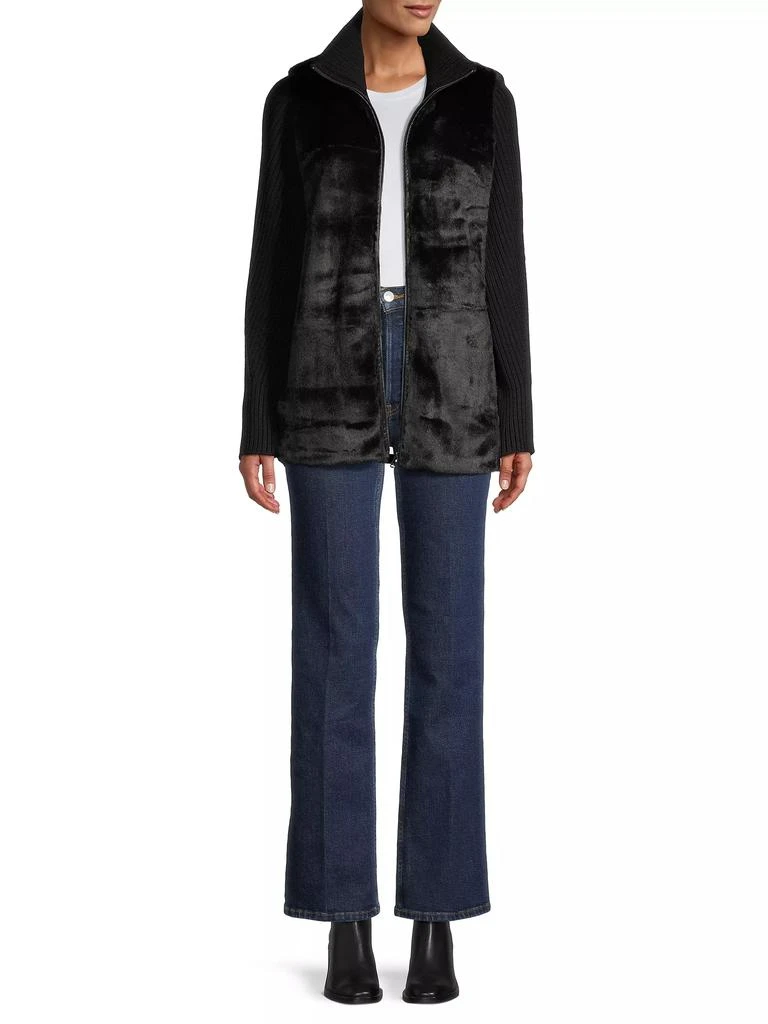Kobi Halperin Emery Faux Fur Cardigan 2