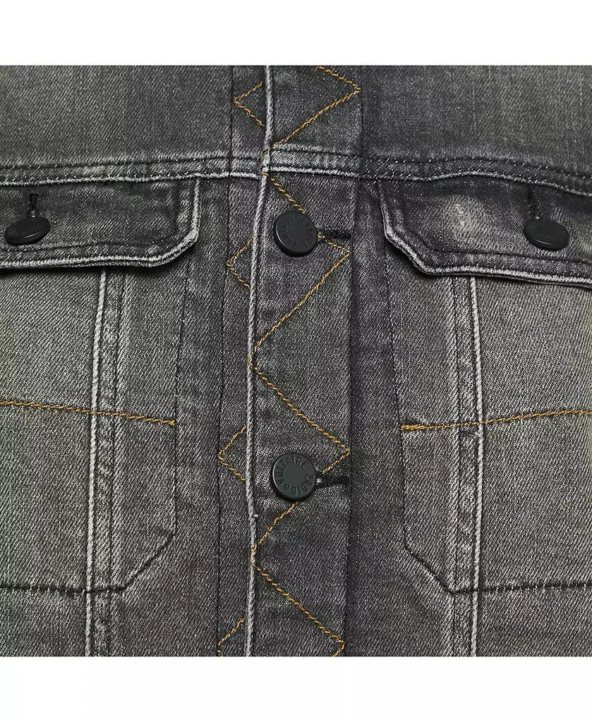 Pre-Owned Zadig 
Voltaire Women
s Grey Washed Denim Collar Neck Jacket 3