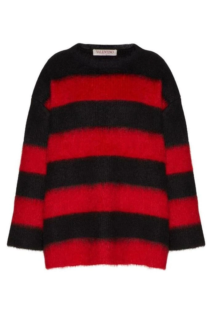 Valentino Valentino Striped Crewneck Jumper from Cettire