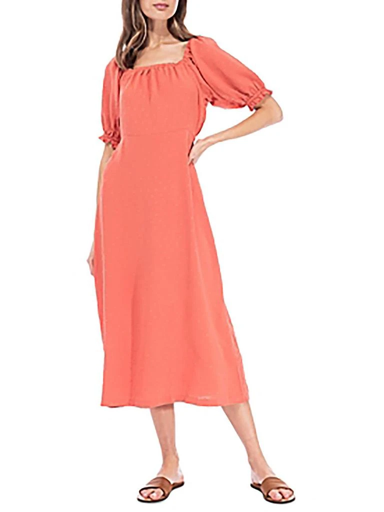 B Collection by Bobeau Womens Clip Dot Long Midi Dress 1