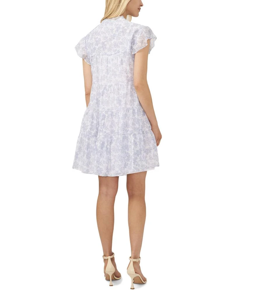 CeCe Flutter Sleeve Yoke Detail Dress 2