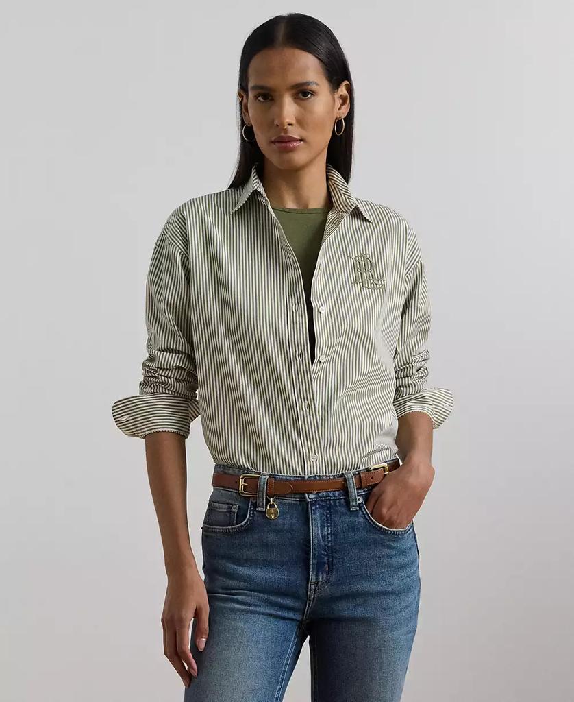 Ralph Lauren Women's Relaxed-Fit Striped Broadcloth Shirt