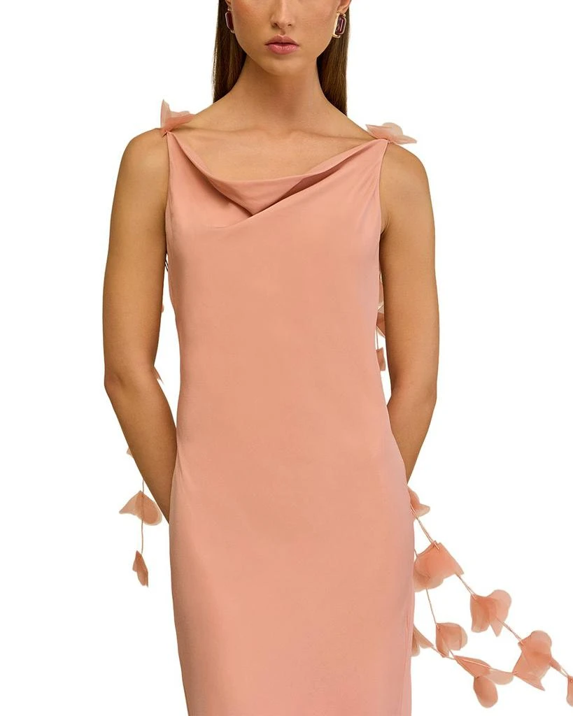 cult gaia open back dress Halterneck Maxi Dress With Open Back