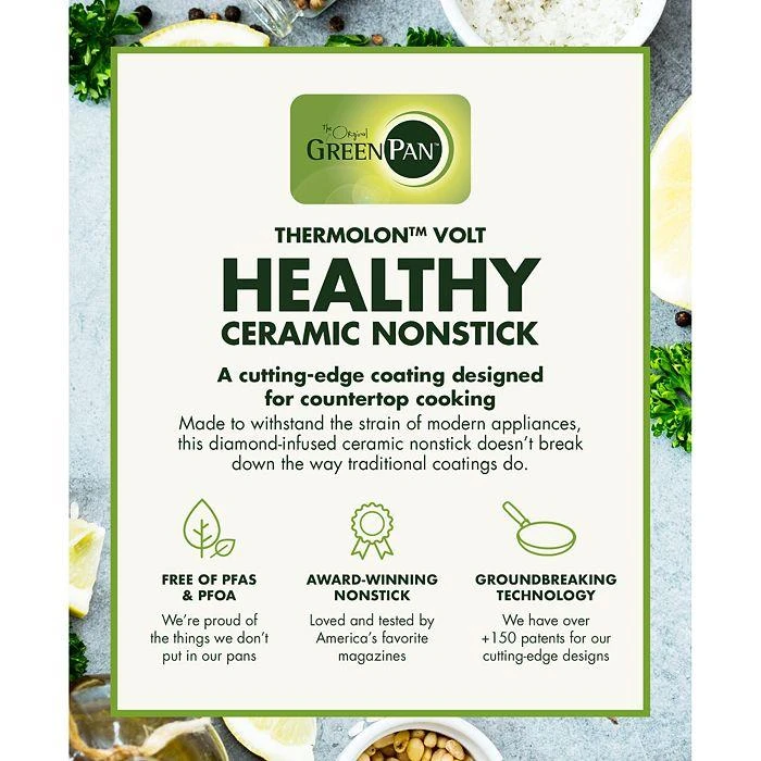 Greenpan Elite 6-Quart Essential Smart Skillet 6