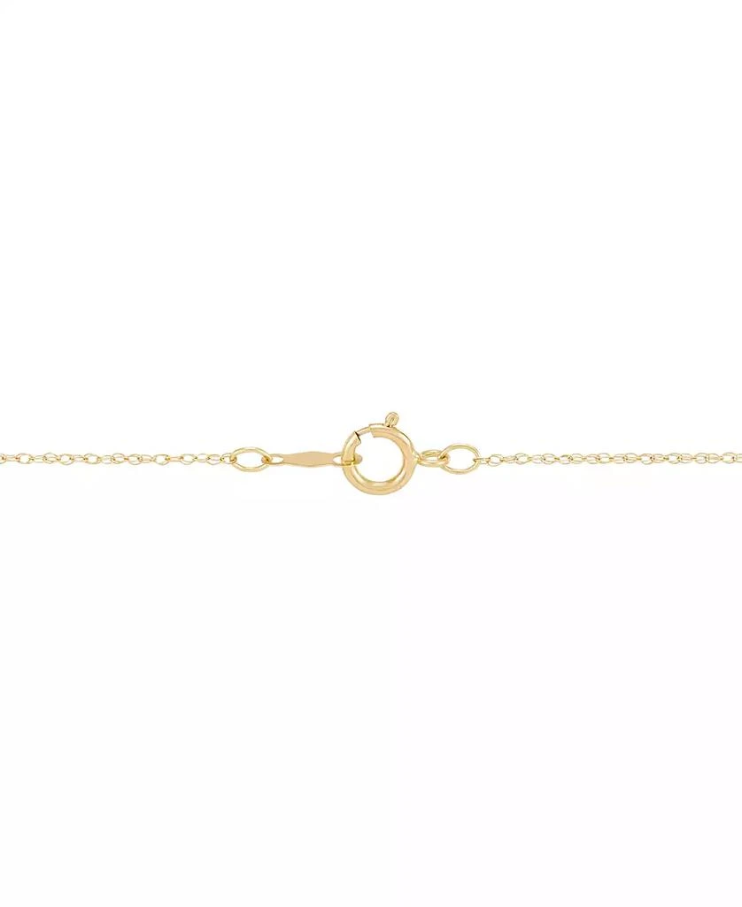 Honora Cultured Freshwater Pearl (8mm) & Diamond (1/10 ct. t.w.) Ribbon 18" Pendant Necklace in 14k Gold 4