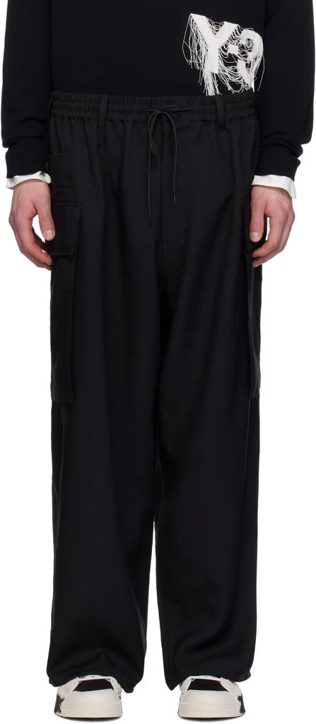 Y-3 Black Sport Uniform Cargo Pants 1
