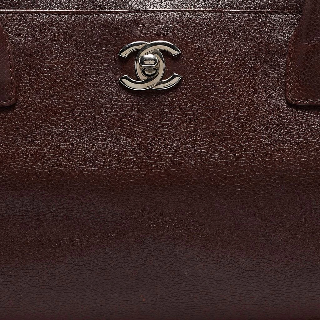 Chanel Chanel Burgundy Leather Small Cerf Shopper Tote 5
