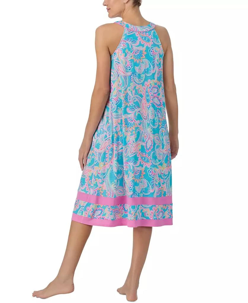 Ellen Tracy Women's Sleeveless Paisley Nightgown 4