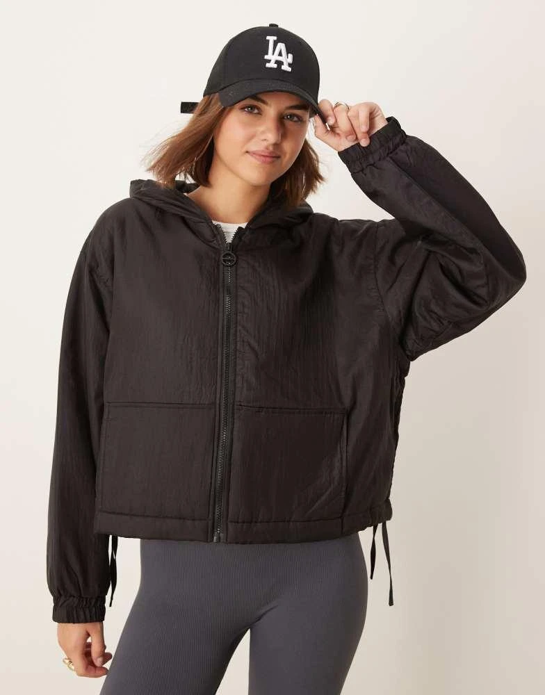 Pimkie Pimkie hooded bomber jacket in black 1