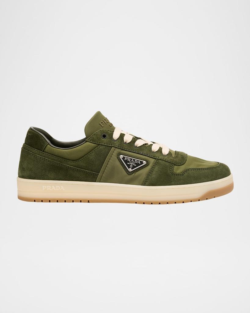 【PRADA】LOGO SNEAKERS Prada Prada Logo Patch Lace-Up Sneakers - Casual Shoes