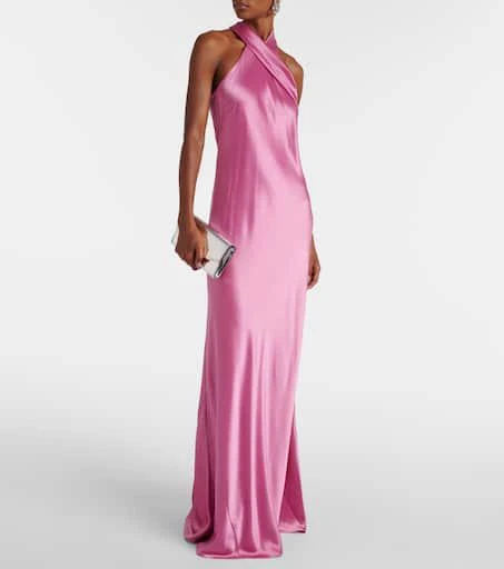 Galvan Pandora satin maxi dress 2