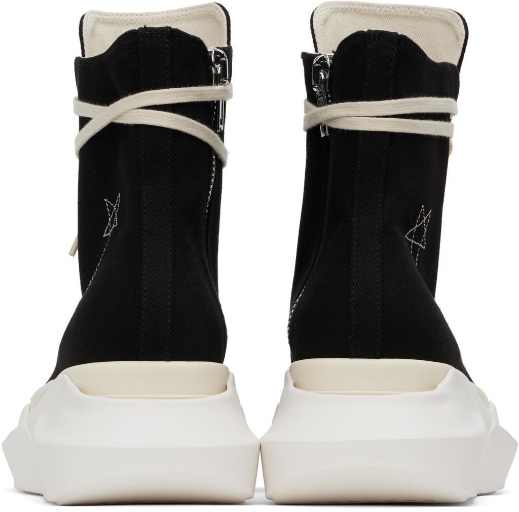 Black Hollywood Jumbo Laces Abstract Sneakers – On Sale Now