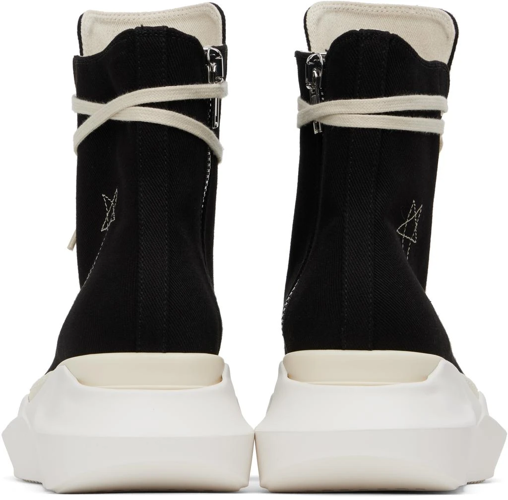 Rick Owens Black Hollywood Jumbo Laces Abstract Sneakers 2