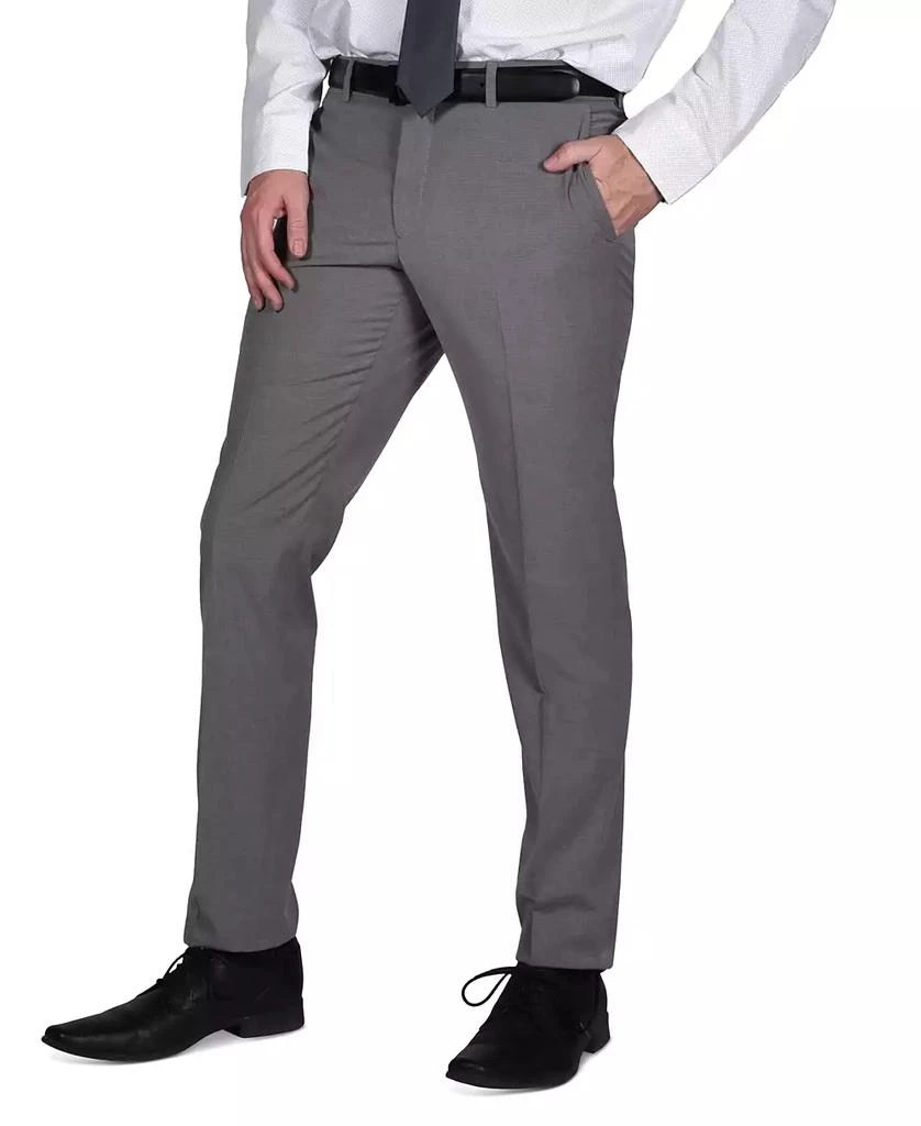 Perry Ellis Portfolio Men's Micro-Grid Slim-Fit Stretch Suit Pants 1