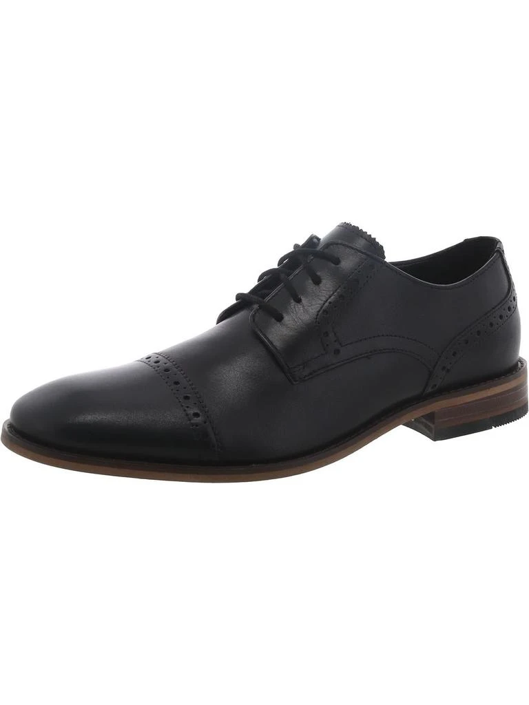 Bostonian Lamont Cap Mens Leather Lace-Up Derby Shoes 5
