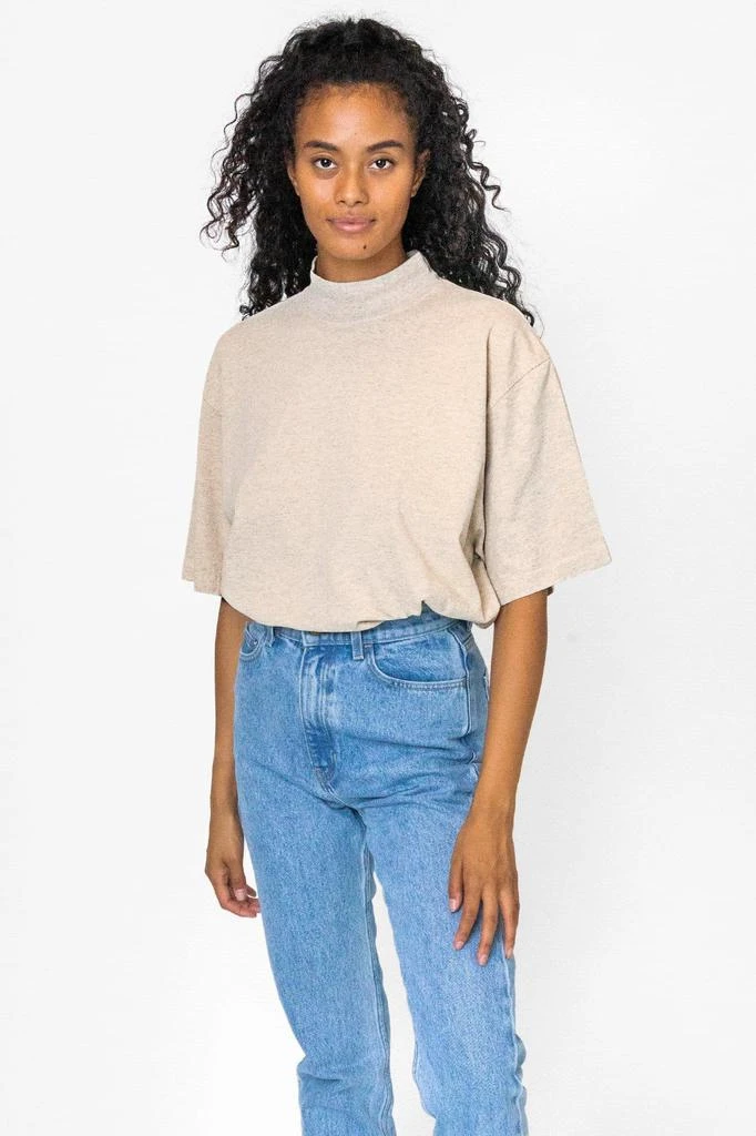 Los Angeles Apparel 1825GD Unisex - Oversized Short Sleeve High Mockneck T-shirt 13