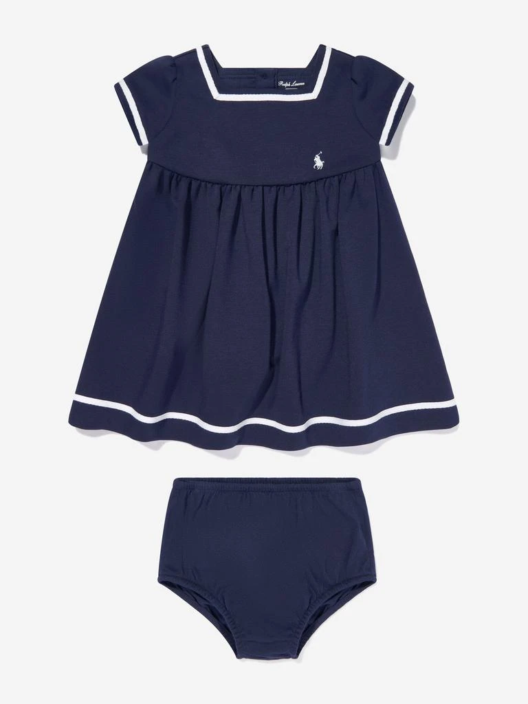Ralph Lauren Baby Girls Nautical Dress in Navy 1
