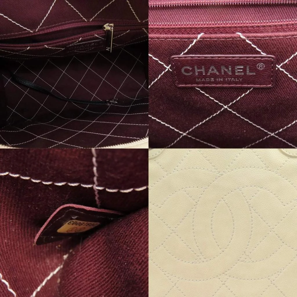 Chanel Chanel Black/Ivory Caviar Leather Deauville Tote Bag 7