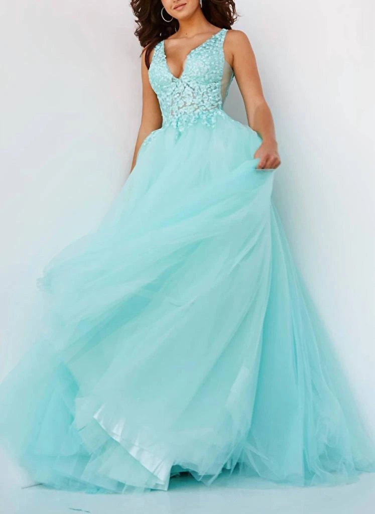 Jovani Jovani - Embroidered Bodice Ballgown 2