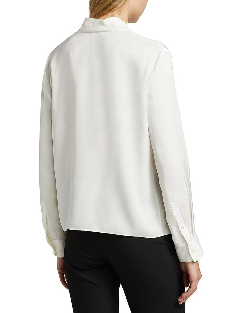 Theory Silk Tie-Neck Blouse 5