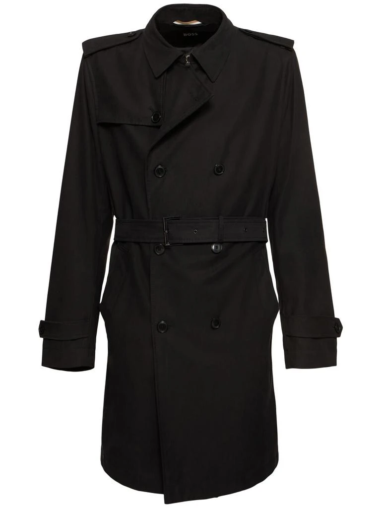 Hugo Boss Hyde Lyocell & Cotton Trench Coat 1