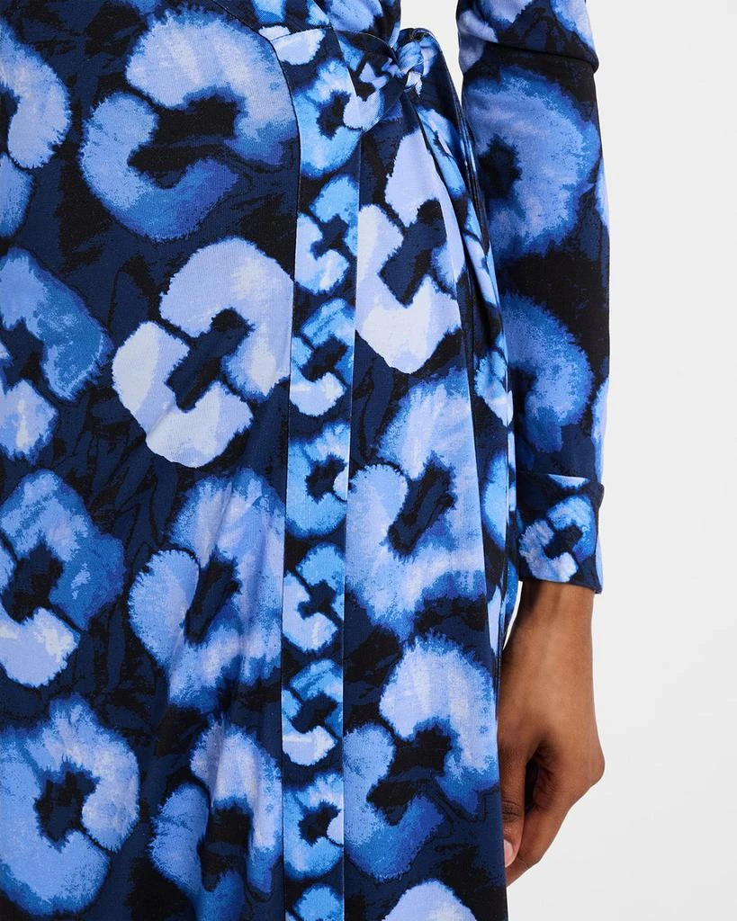 Diane von Furstenberg Abigail Geometric-Print Silk Midi Wrap Dress 6