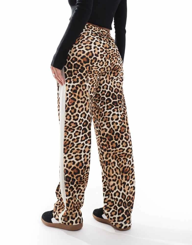 Puma Puma T7 straight leg trousers in leopard print 5