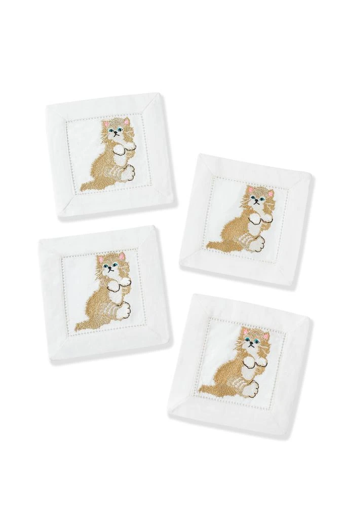 Tiramisu Paws
Whiskers Linen Cocktail Napkins – Set of 4