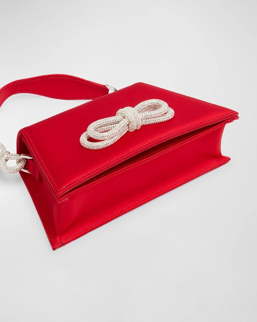 Mach & Mach Samantha Double Bow Satin Top-Handle Bag 7
