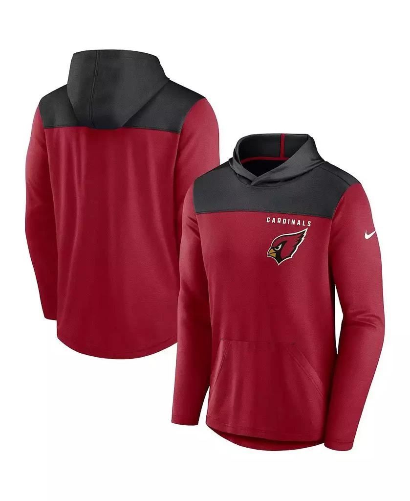NIKE Men's Cardinal Arizona Cardinals Fan Gear Pullover Hoodie 1