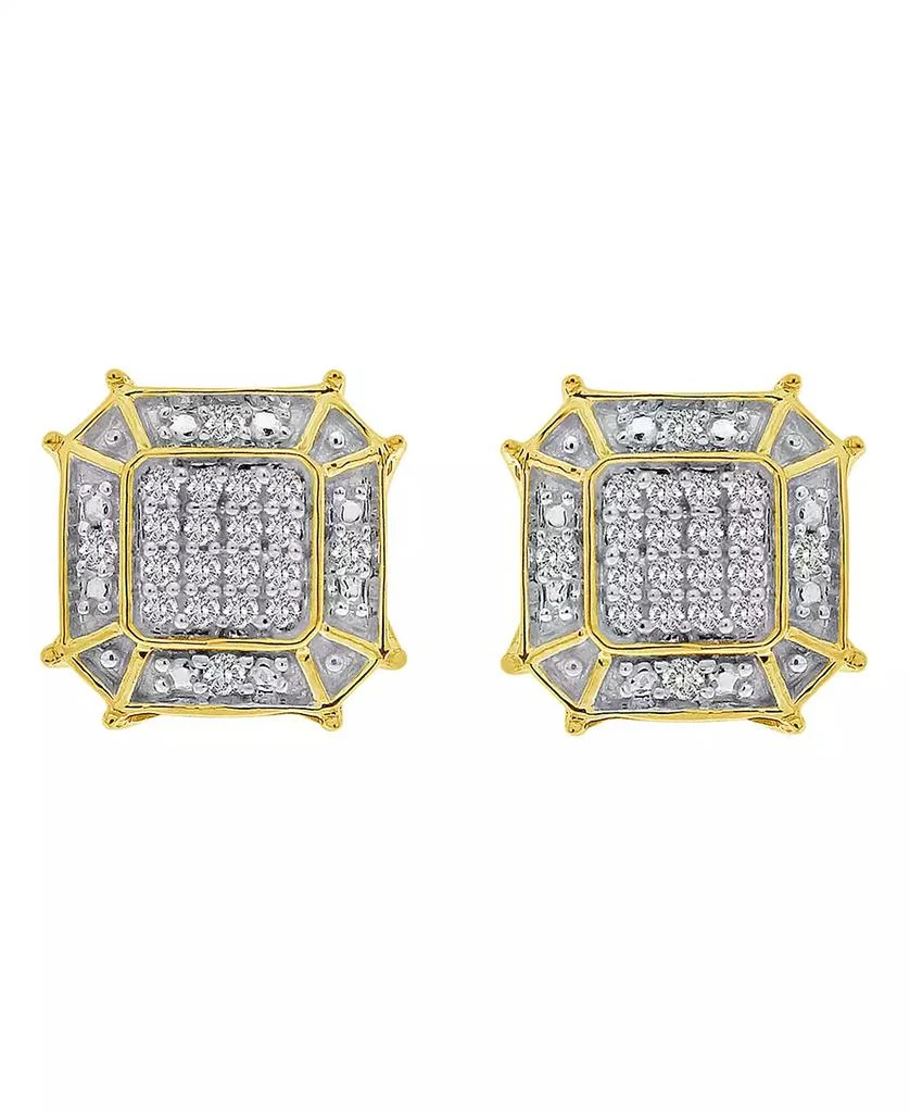 Macy's Men's Diamond (1/6 ct.t.w.) Earring in 10K Yellow Gold 2