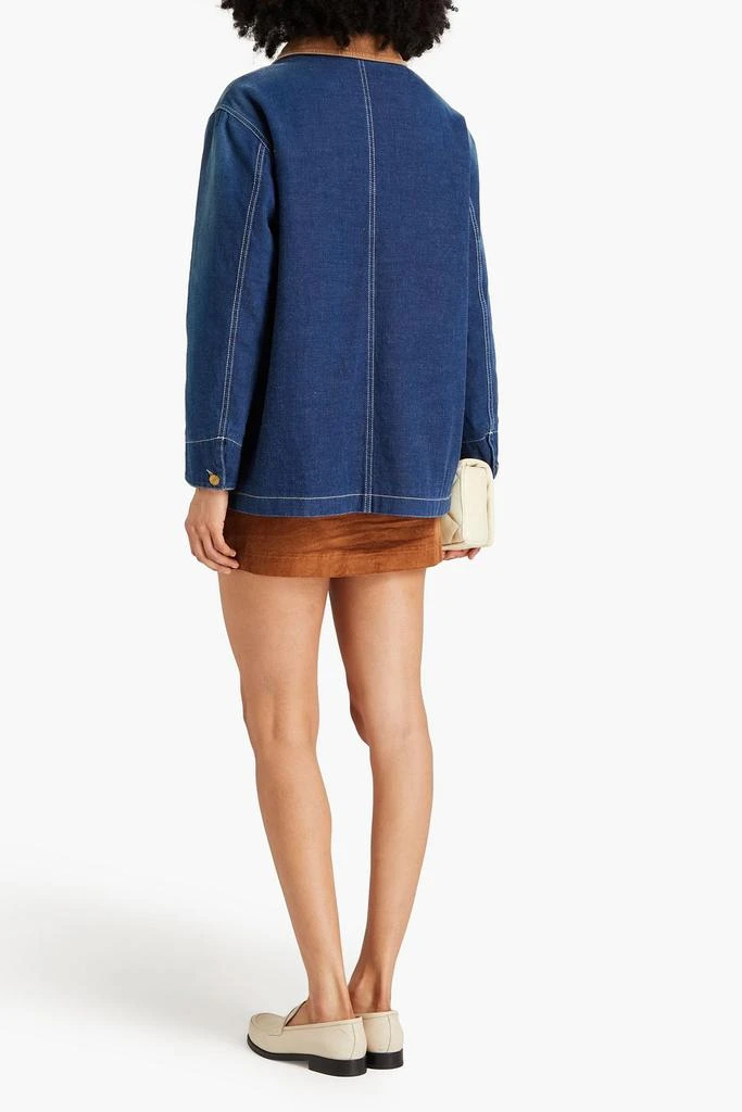 Gucci Corduroy-trimmed denim jacket 3