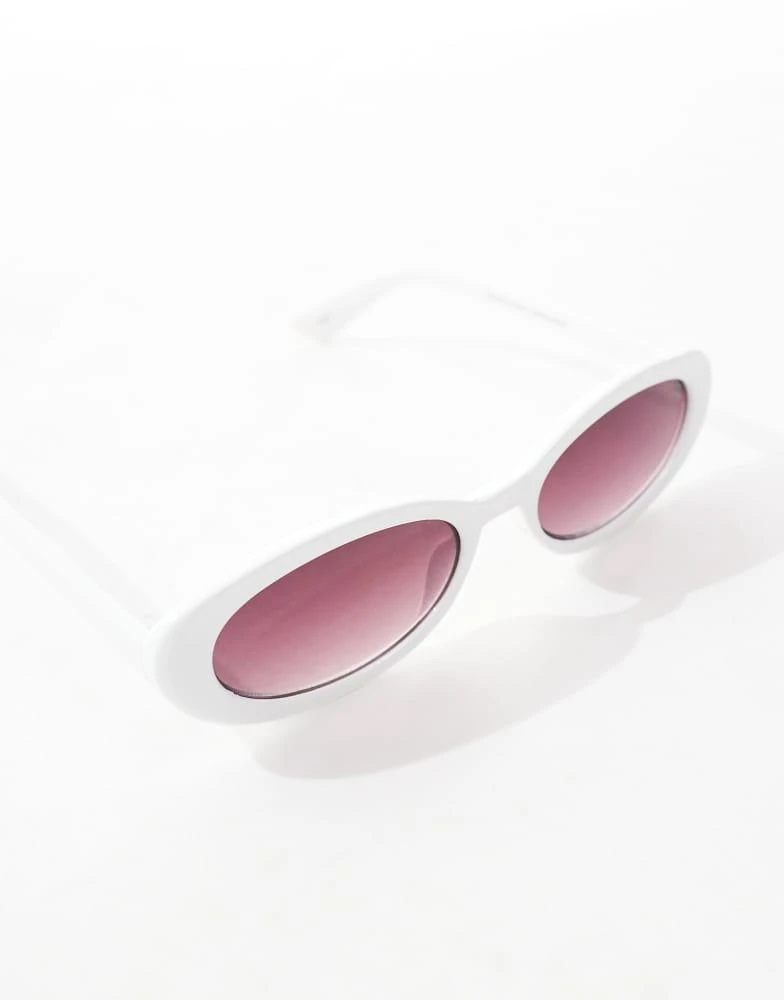 Cotton:On Cotton On ophelia oval sunglasses in ecru 2