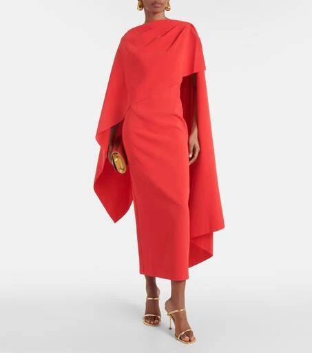 ROKSANDA Demetria caped midi dress 2