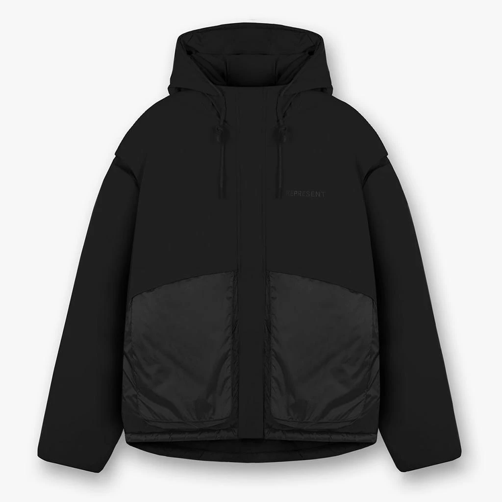 Represent Layered Nylon-Blend Hooded Puffer Jacket 1