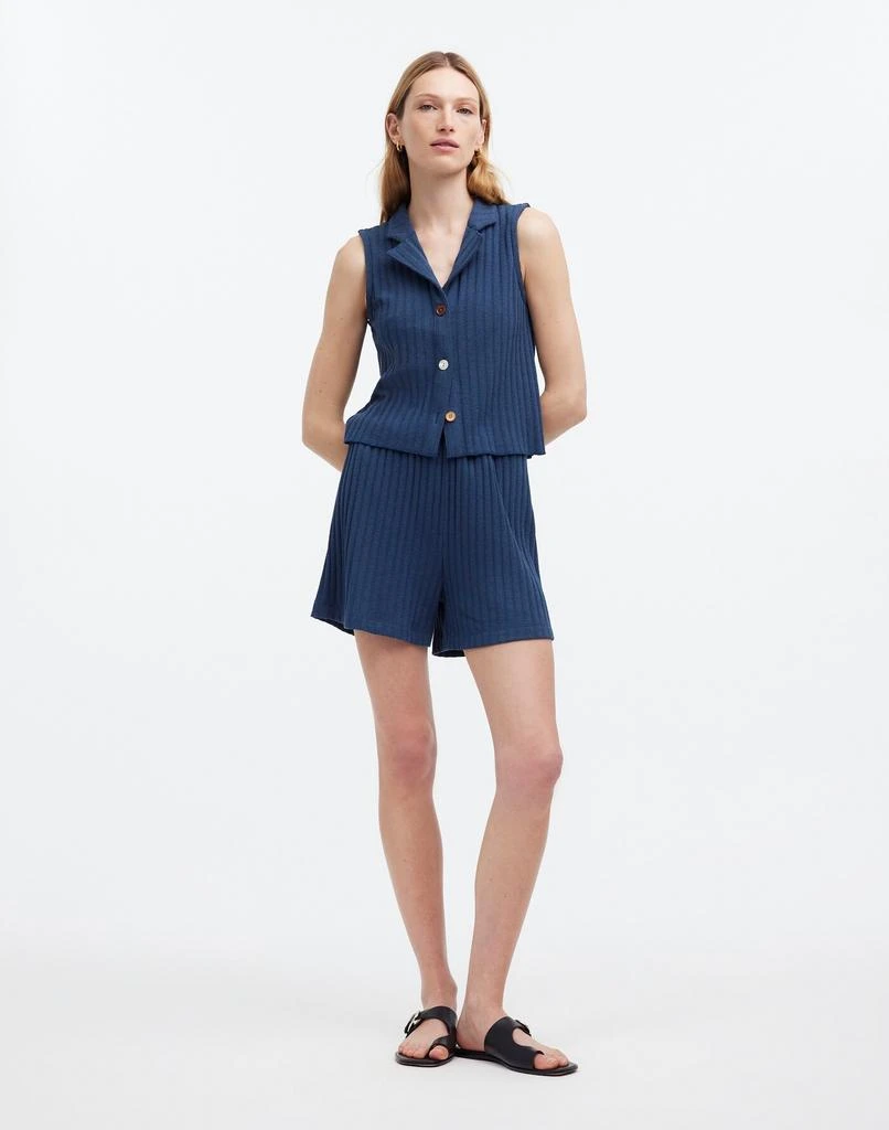 Madewell Mixed-Button Ribbed Polo Tank 2