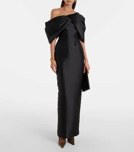 SOLACE LONDON Davina satin cocktail dress 2